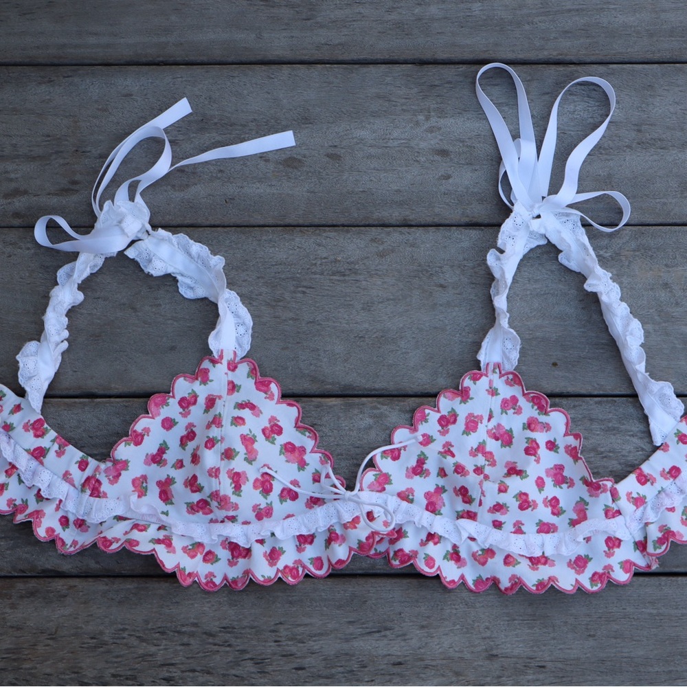 For Love & Lemons Floral Bra Top